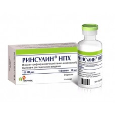 Ринсулин нпх суспензия для подкожного введения 100 ме/мл 10 мл фл Ринсулин нпх суспензия для подкожного введения 100 ме/мл 10 мл фл