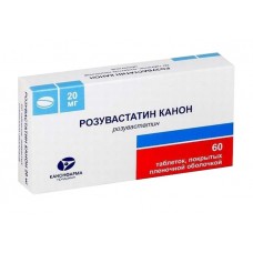Розувастатин канон 20 мг 60 табл Розувастатин канон 20 мг 60 табл