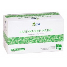 Салтиказон-натив порошок для ингаляций 50 мкг плюс 500 мкг 30 капсул Салтиказон-натив порошок для ингаляций 50 мкг плюс 500 мкг 30 капсул