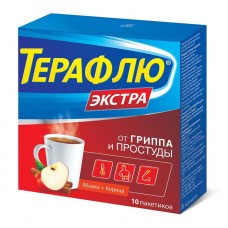 Терафлю экстра яблоко и корица порошок 10 пакетиков Терафлю экстра яблоко и корица порошок 10 пакетиков