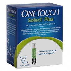 Тест-полоски для глюкометра one touch селект плюс N25 Тест-полоски для глюкометра one touch селект плюс N25