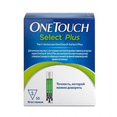 Тест-полоски для глюкометра one touch селект плюс 50 шт Тест-полоски для глюкометра one touch селект плюс 50 шт