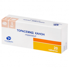 Торасемид 5 мг 20 табл Торасемид 5 мг 20 табл