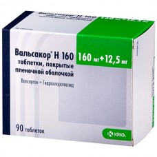 Вальсакор н 160 мг плюс 12,5 мг 90 табл Вальсакор н 160 мг плюс 12,5 мг 90 табл