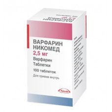 Варфарин никомед 2,5 мг 100 шт табл Варфарин никомед 2,5 мг 100 шт табл