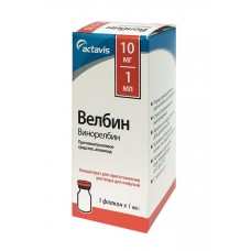 Велбин концентрат для приготовления раствора для инфузий 10 мг/мл 1 мл 1 фл Велбин концентрат для приготовления раствора для инфузий 10 мг/мл 1 мл 1 фл