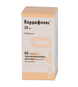 кордафлекс 20 мг 60 табл фото