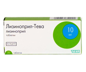 лизиноприл-тева 10 мг 20 табл фото