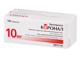 коронал 10 мг 100 табл фото