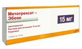 метотрексат-эбеве раствор для инъекций 10 мг/мл 1,5 мл 1 шприц фото
