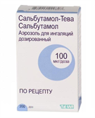сальбутамол аэрозоль для ингаляций 100 мкг/доза 200 доз тева фото