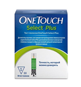 тест-полоски для глюкометра one touch селект плюс 50 шт  фото